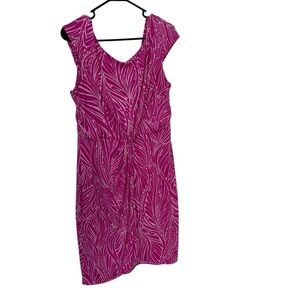 Victoria’s Secret Pink lead Patterned Sleeveless Dress pleated center size L